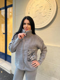 COMPLEU KATE - GRI - eLiaShop.ro Magazin de haine online