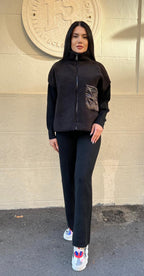 COMPLEU KATE - NEGRU - eLiaShop.ro Magazin de haine online