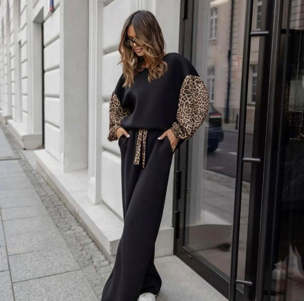 COMPLEU LEOPARD DIN BUMBAC - eLiaShop.ro Magazin de haine online