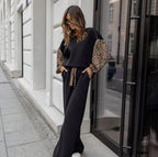 COMPLEU LEOPARD DIN BUMBAC - eLiaShop.ro Magazin de haine online